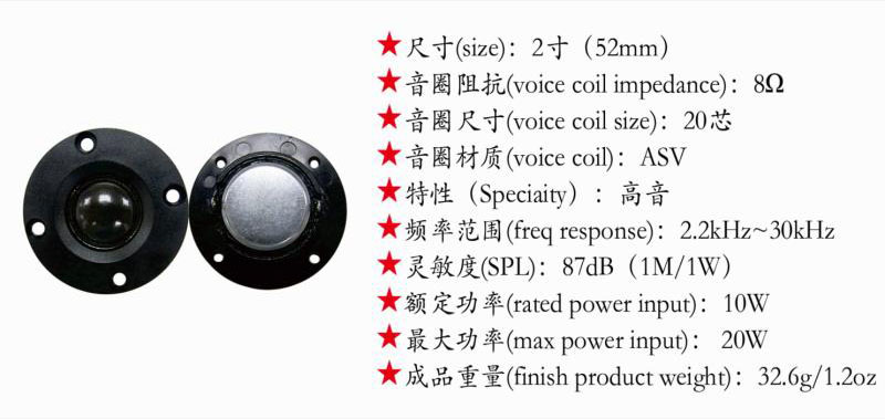 2寸52mm
