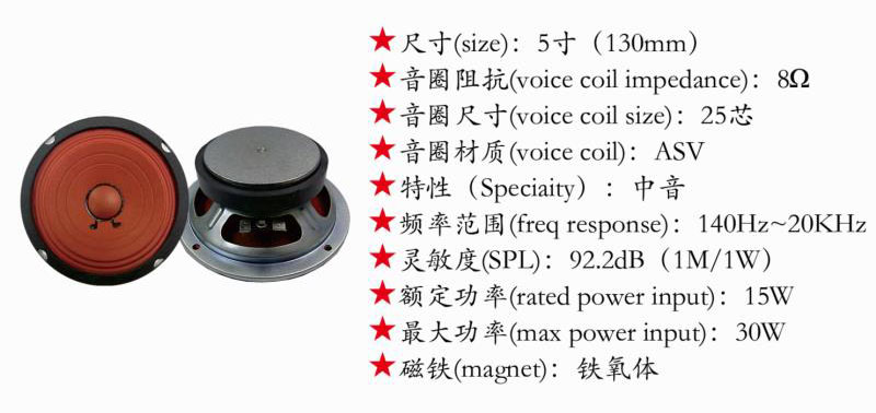 5寸130mm